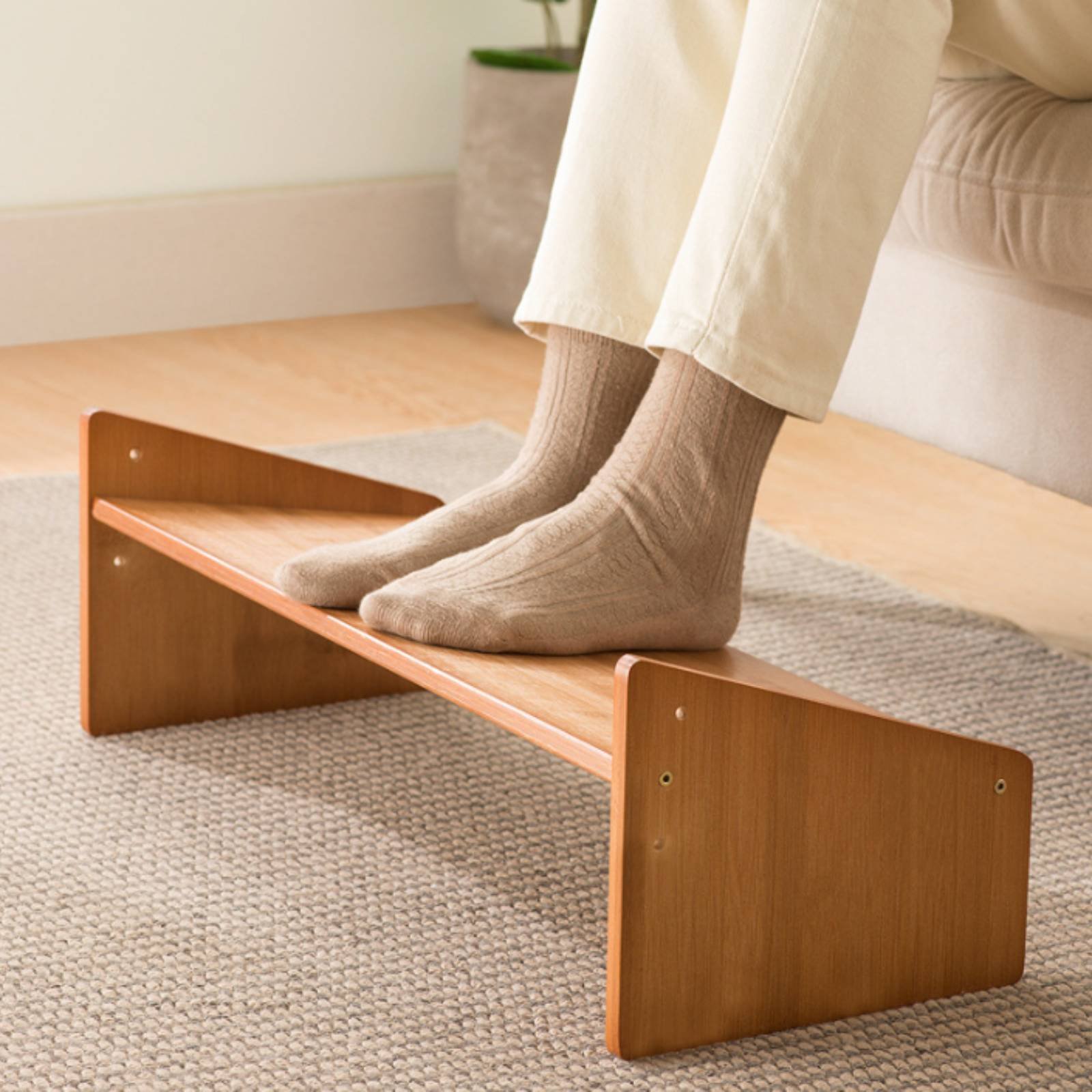 Office Stool - Under Desk Footrest Wide Surface Office