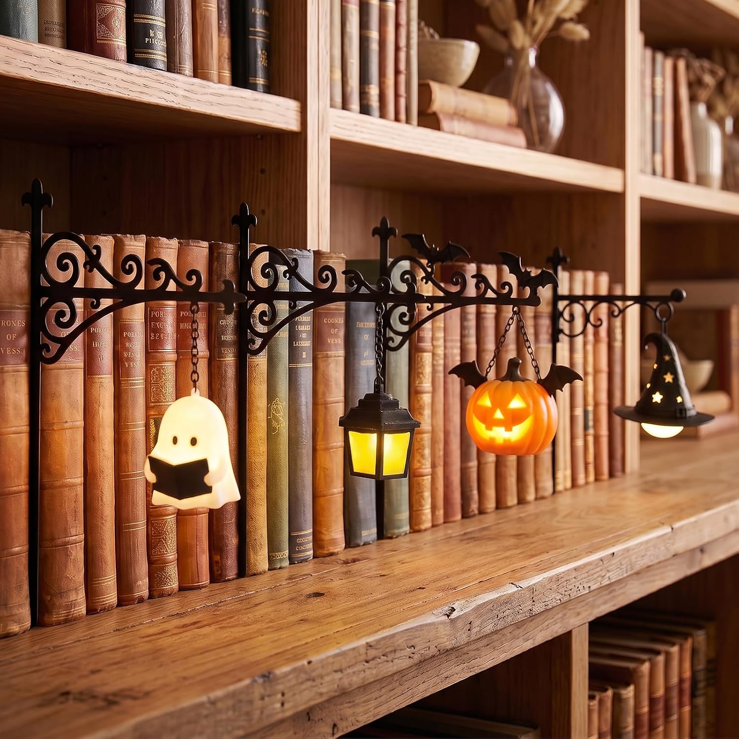 Bookshelf - Library Lantern-Decorative Bookshelf Lighting Reading Nook