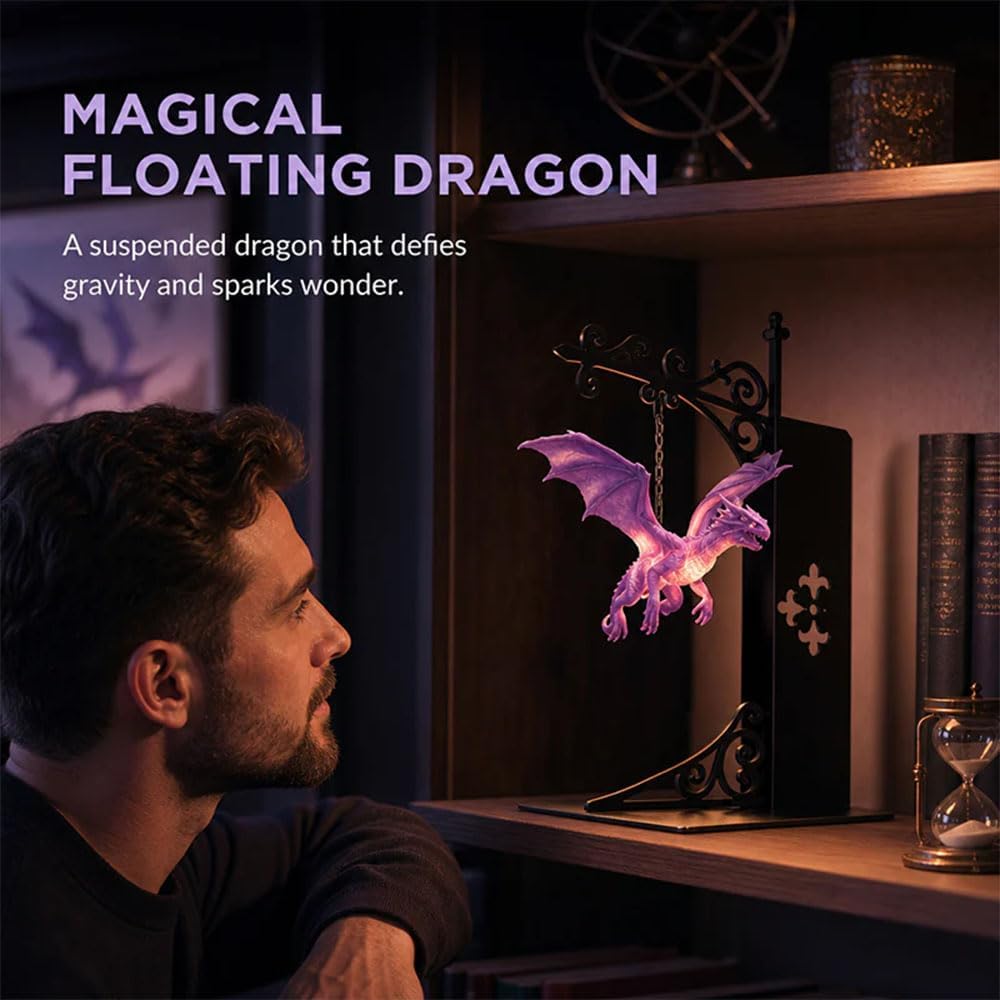 Floating Dragon Bookshelf Lamp - огляд і ціна Bookshelf