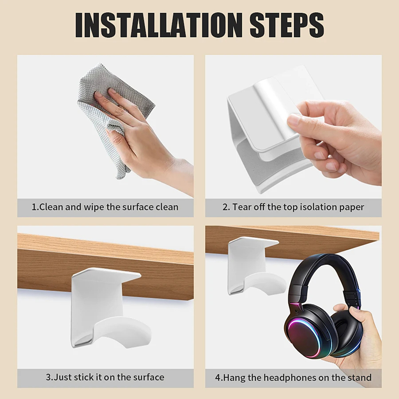 Universal Headphone Stand Adhe - огляд і ціна Standing Desk