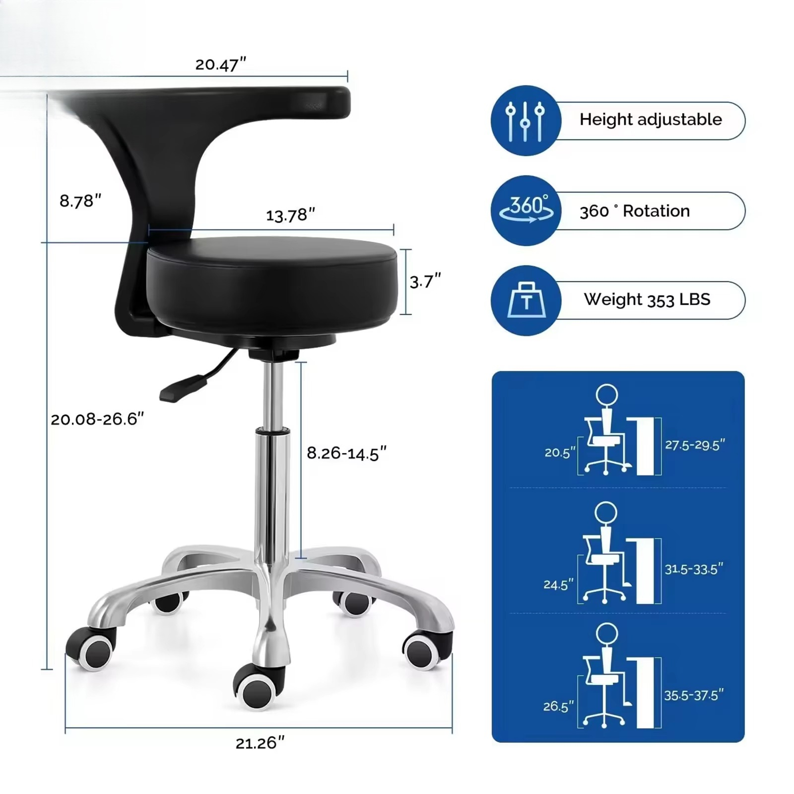 Nordic Minimalist Commercial M - огляд і ціна Office Stool