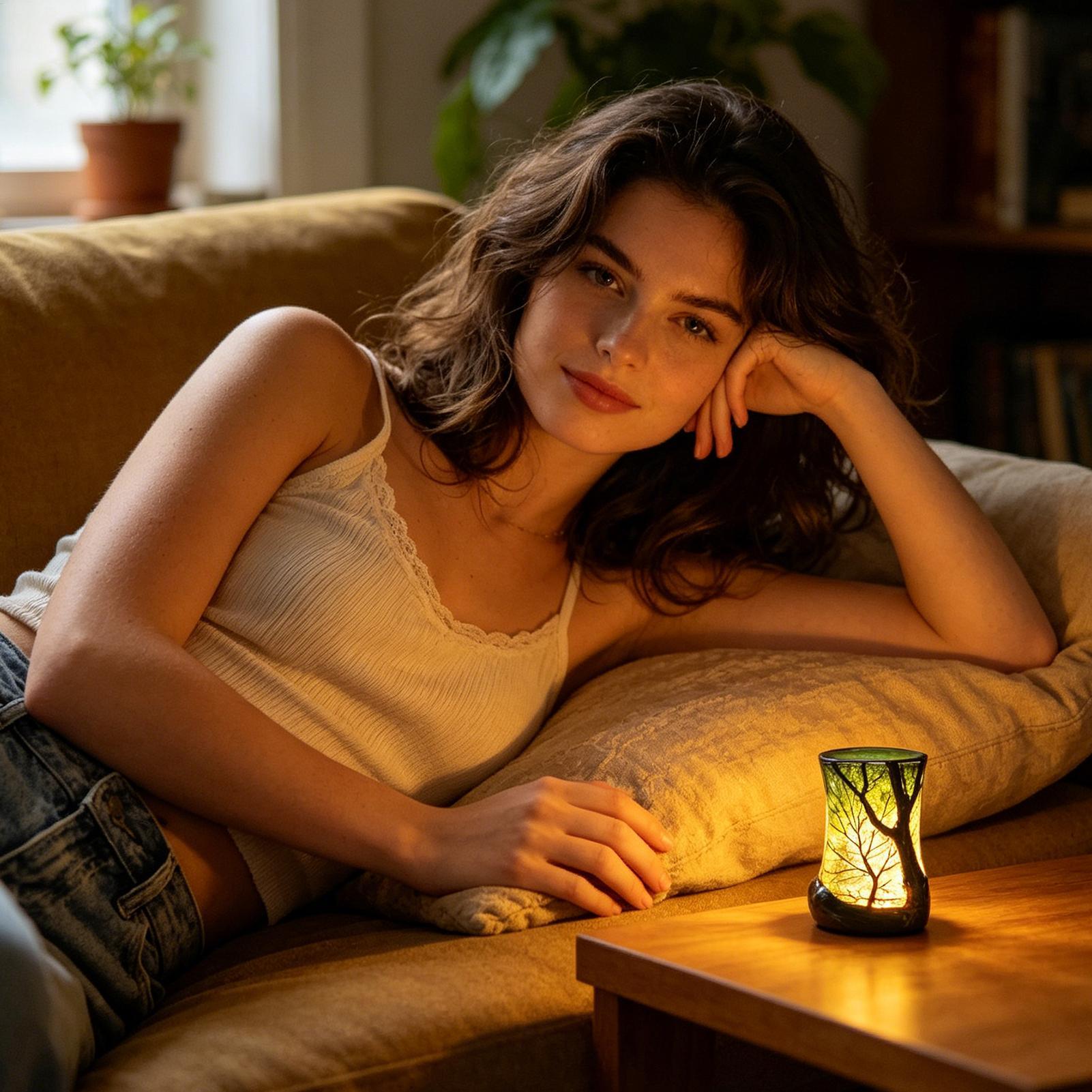 Bedside Table Lamp Forest Nigh - огляд і ціна Desk Lamp