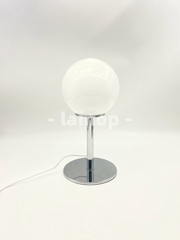 Milky White Solid Globe Chrome - огляд і ціна Desk Lamp