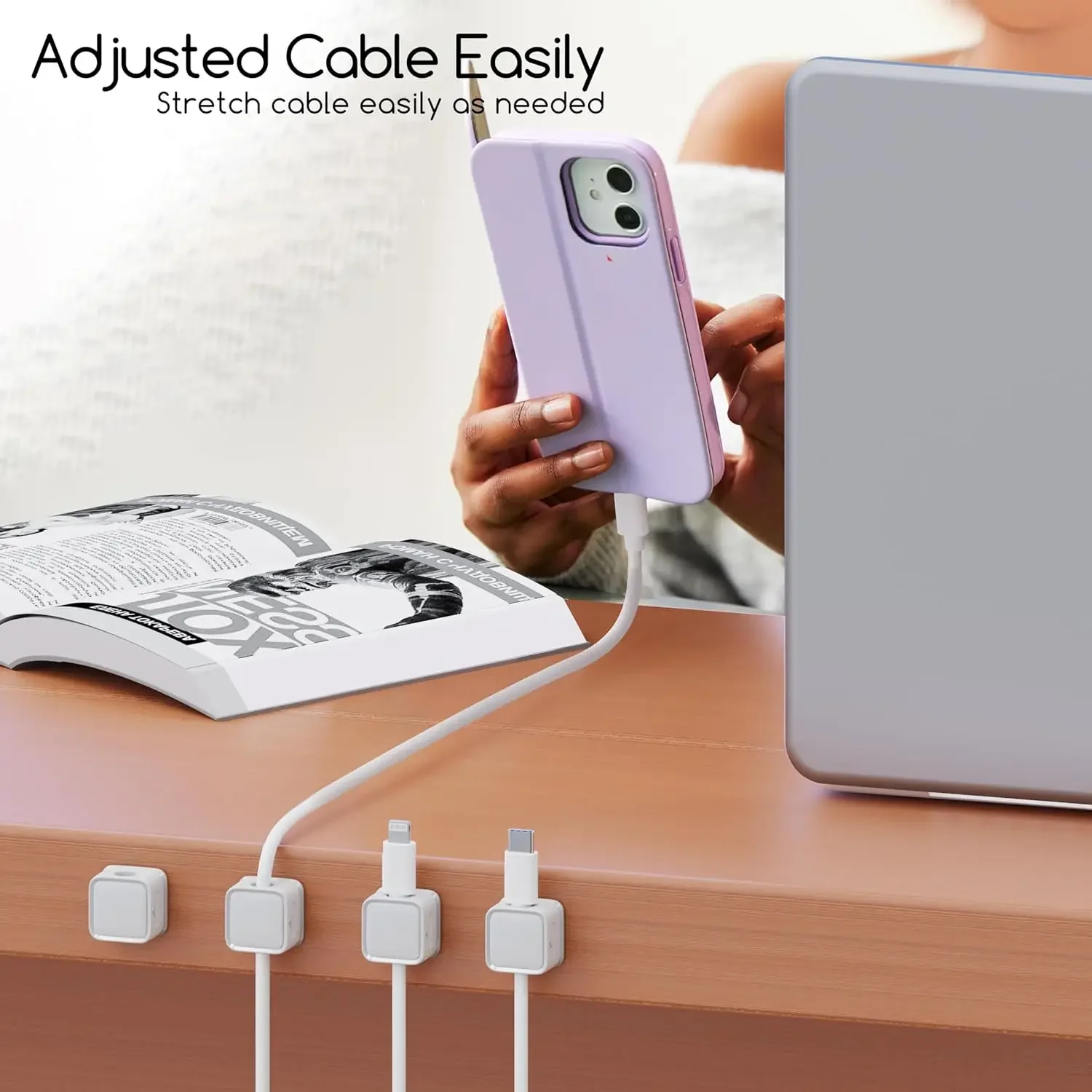 Mini Cable Organizer Holder Ma - огляд і ціна Desk Organizer