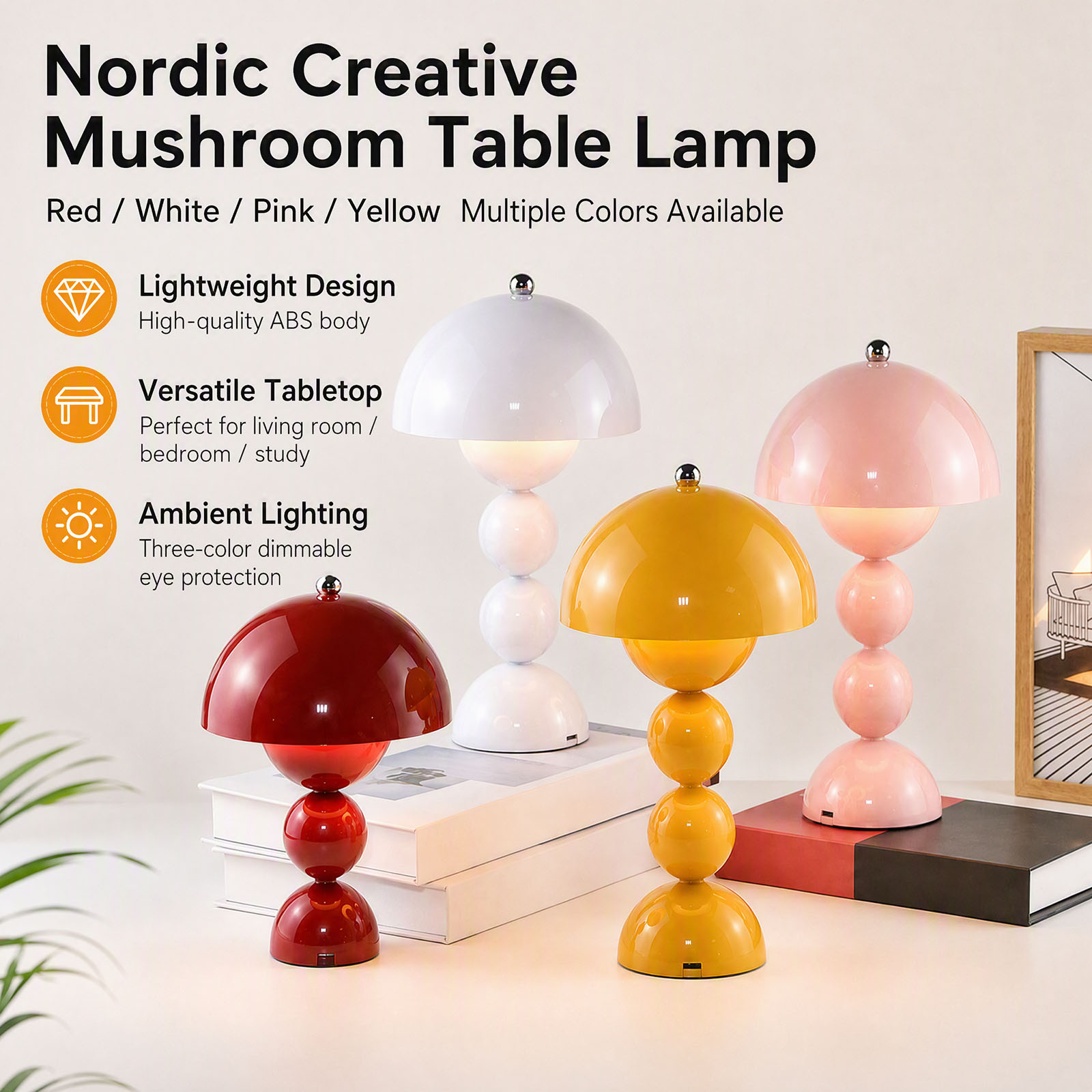 Mushroom Flower Bud Table Lamp - огляд і ціна Desk Lamp