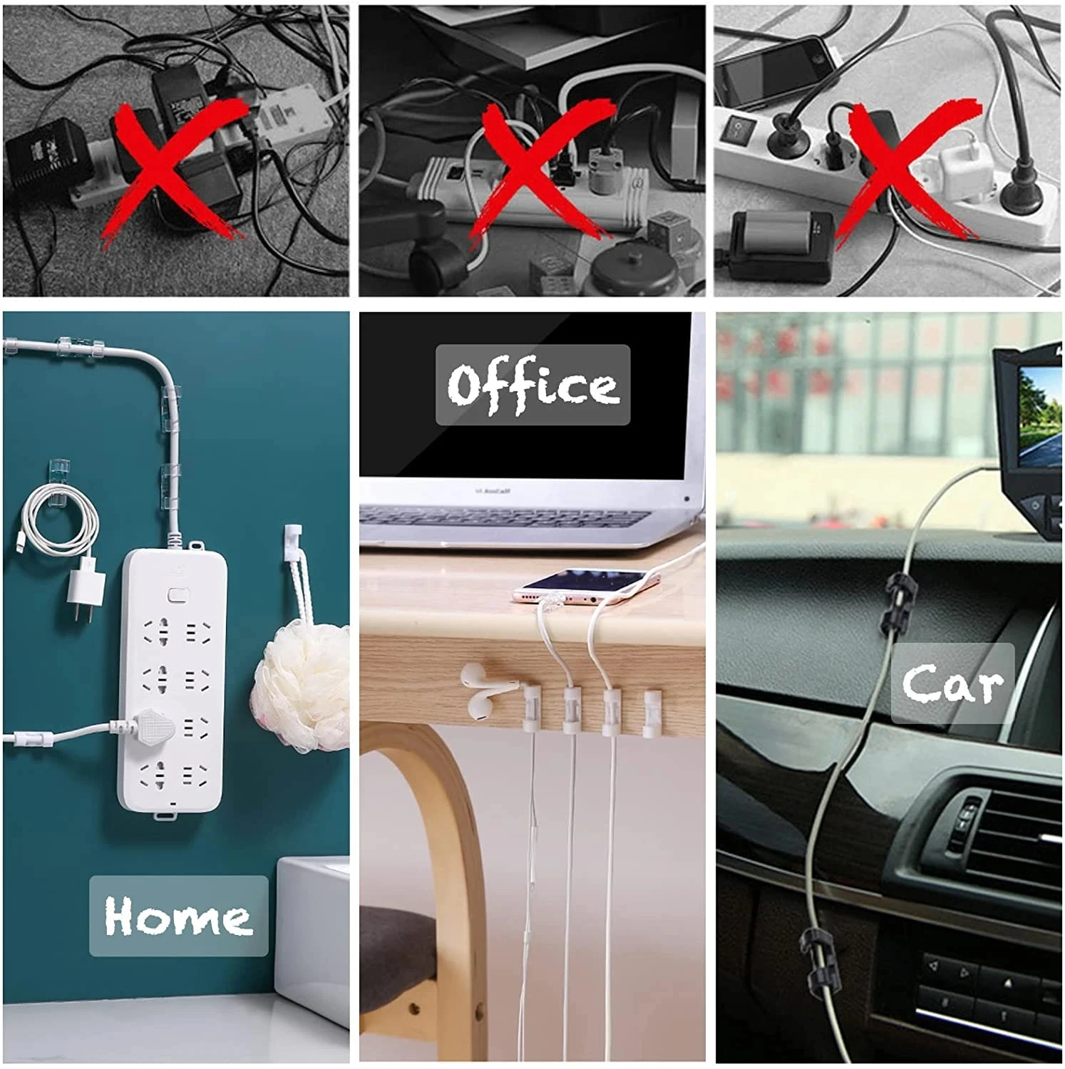 Cable Clips Organizer Drop Wir - огляд і ціна Desk Organizer