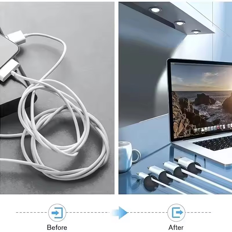 5/50Pcs Mini Cable Winder Orga - огляд і ціна Desk Organizer