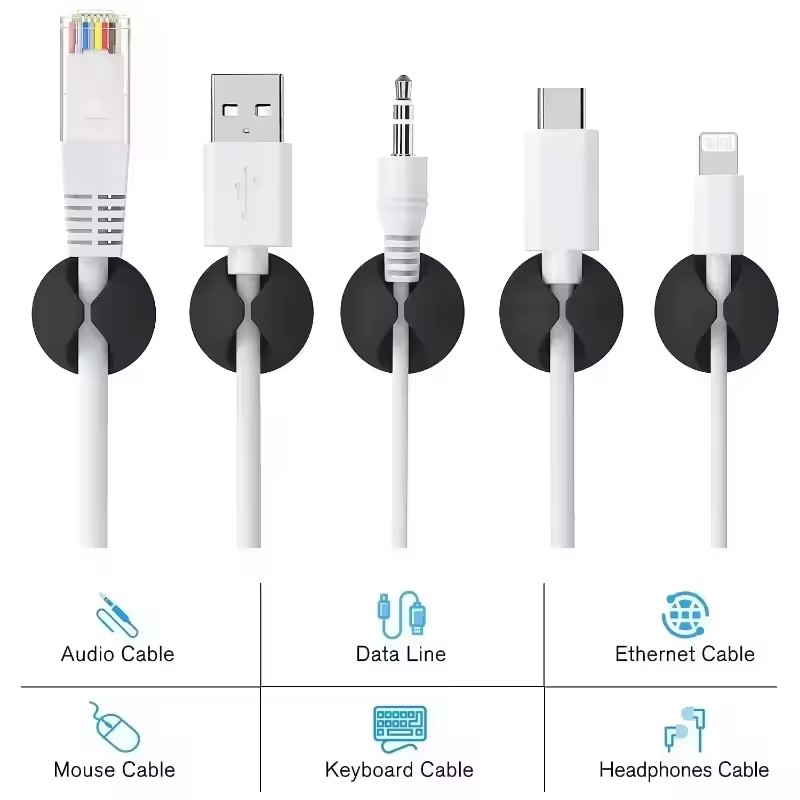 5/50Pcs Mini Cable Winder Orga - огляд і ціна Desk Organizer