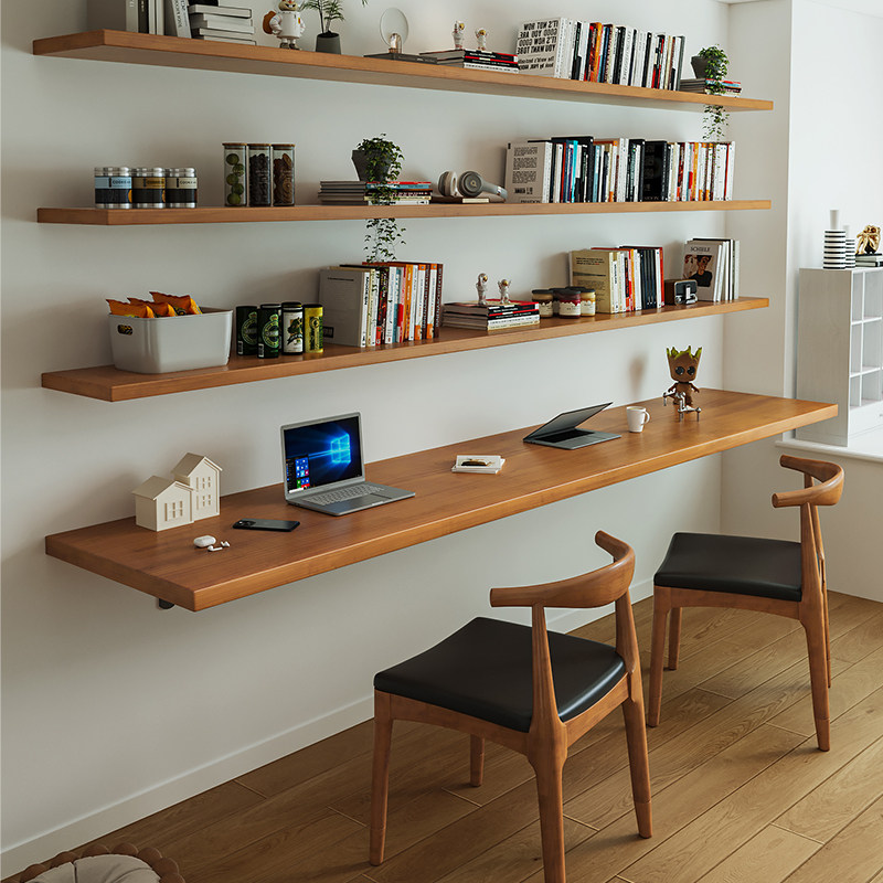 Nordic Solid Wood Desk with Bo - огляд і ціна Bookshelf