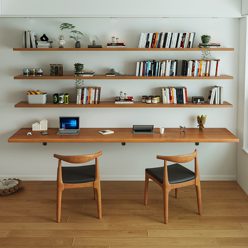 Nordic Solid Wood Desk with Bo - огляд і ціна Bookshelf