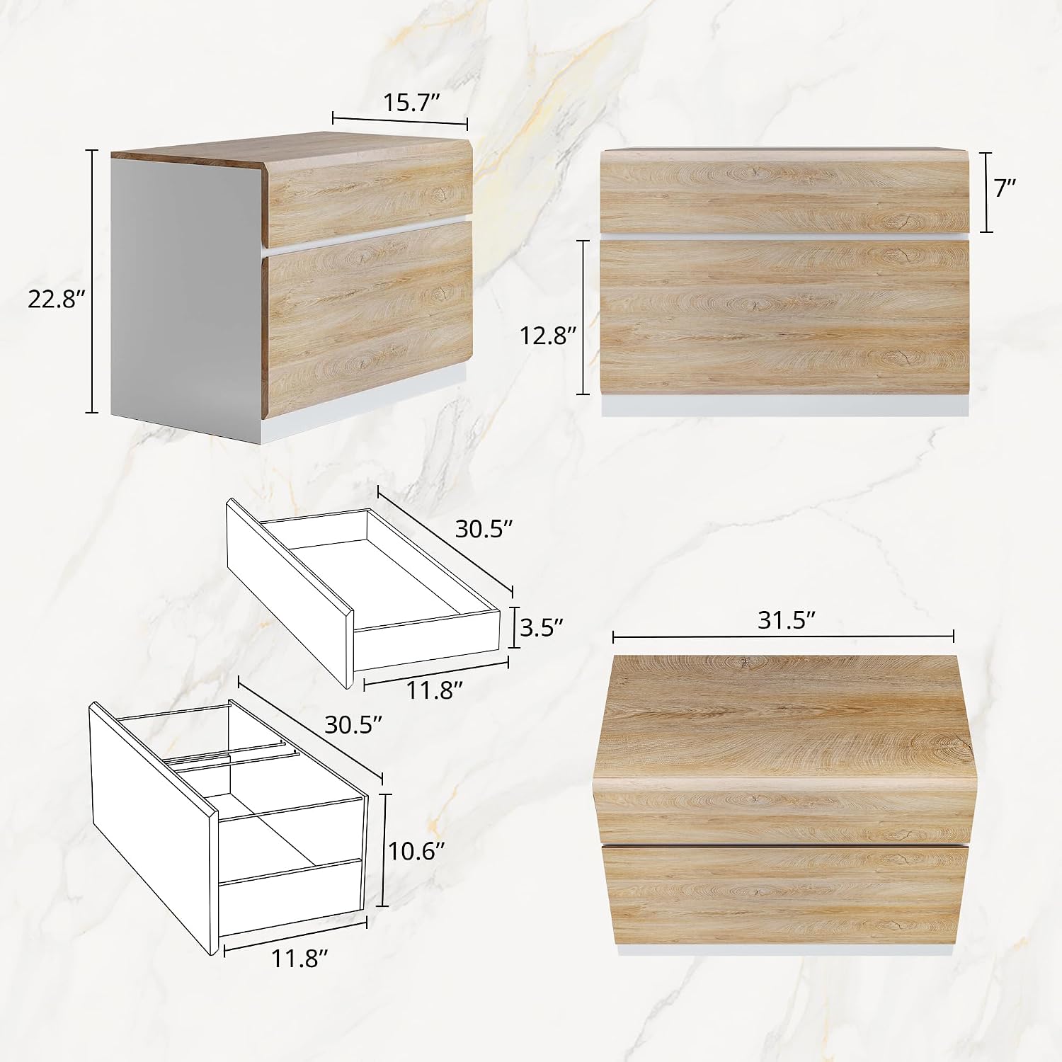 2 Drawer Lateral File Cabinet  - огляд і ціна Printer Stand