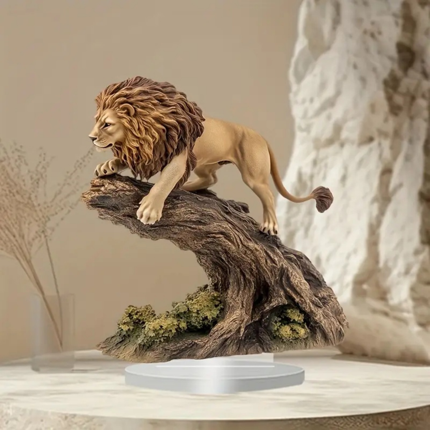 Male Lion Statue,2D Flat Anima - огляд і ціна Office Furniture Brands