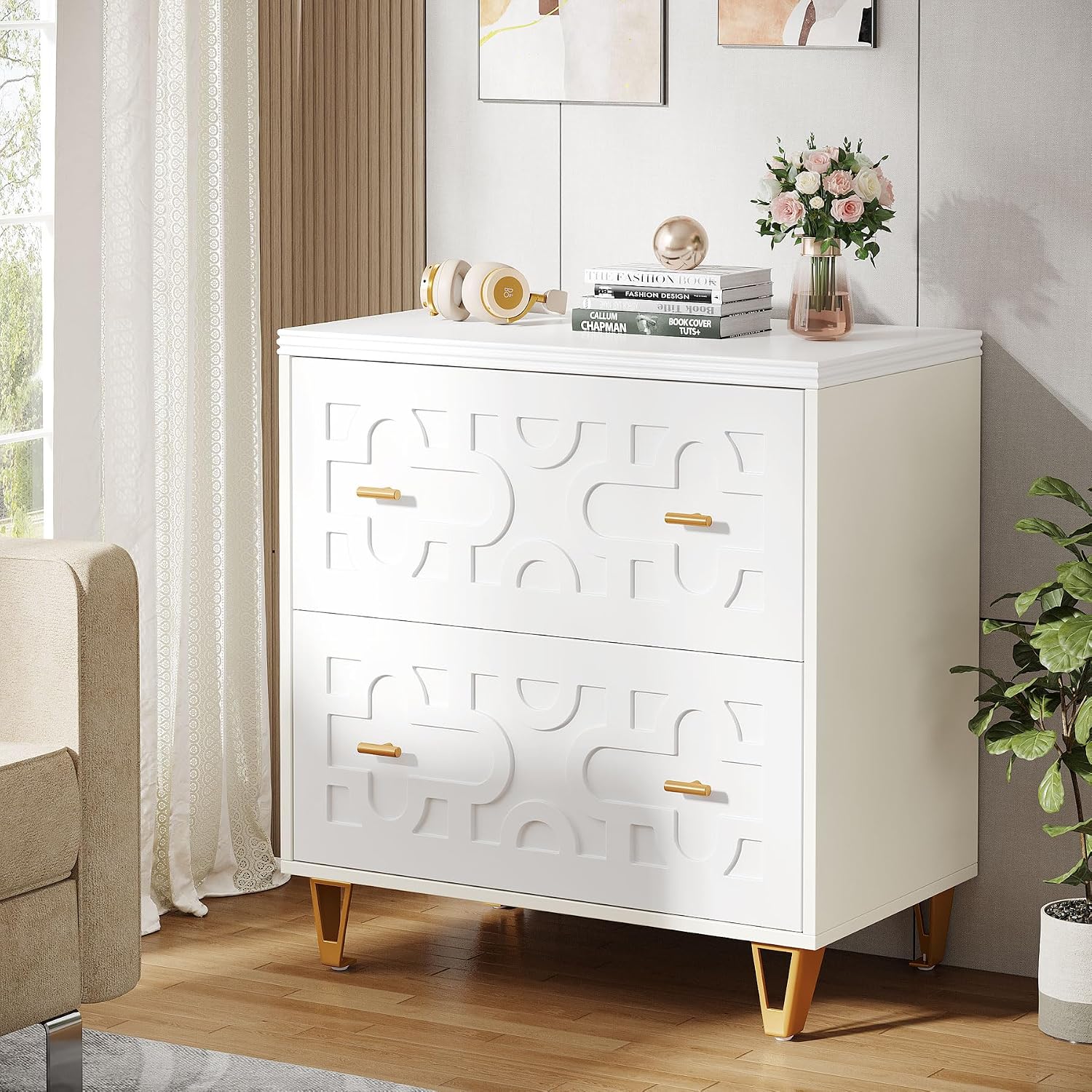 2-Drawer Lateral File Cabinet, - огляд і ціна Printer Stand