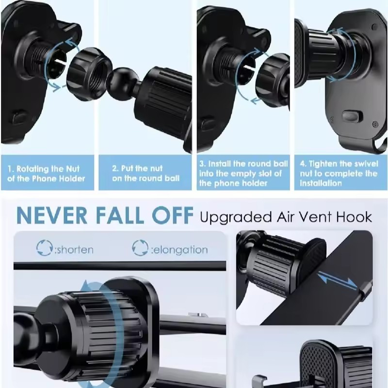 Universal Car Hook Base Phone  - огляд і ціна Mobile Pedestal Cabinet