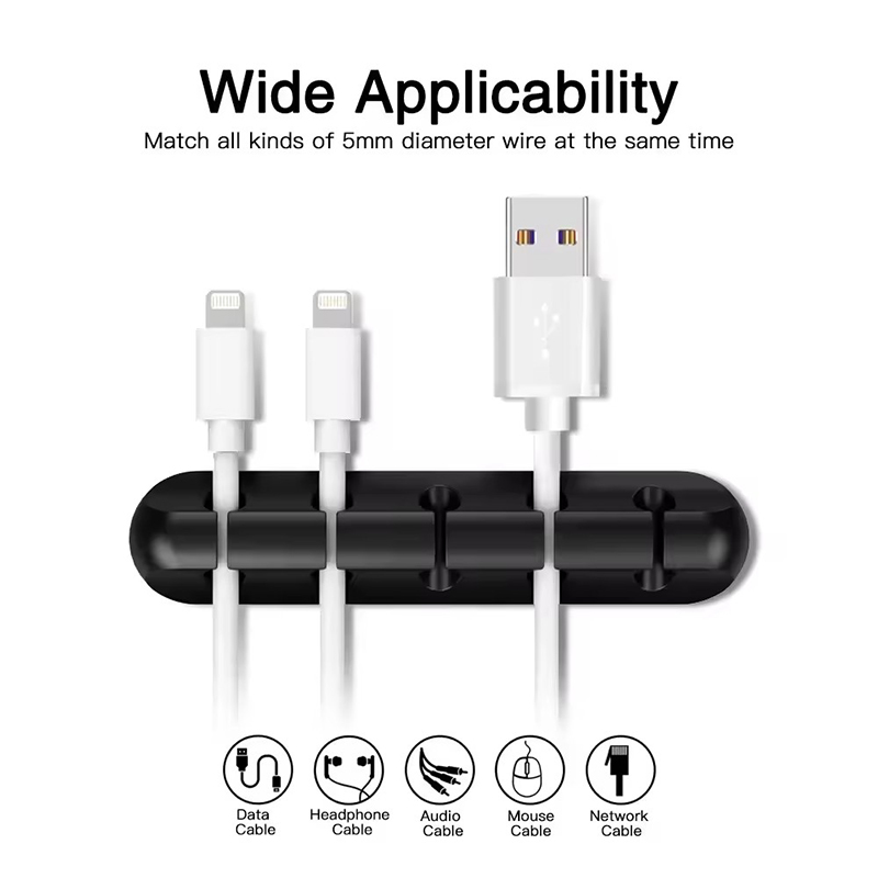 Silicone USB Cable Clip Winder - огляд і ціна Desk Organizer