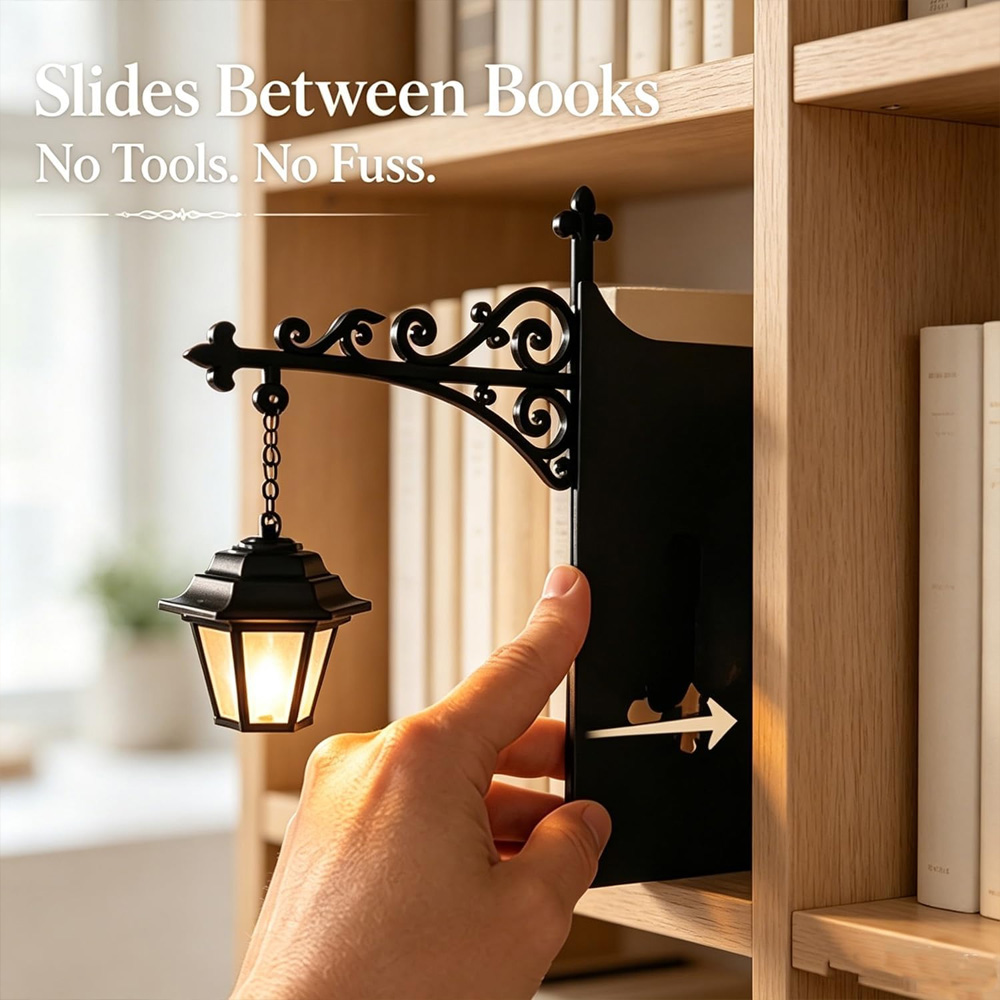 Library Lantern Decorative Boo - огляд і ціна Bookshelf