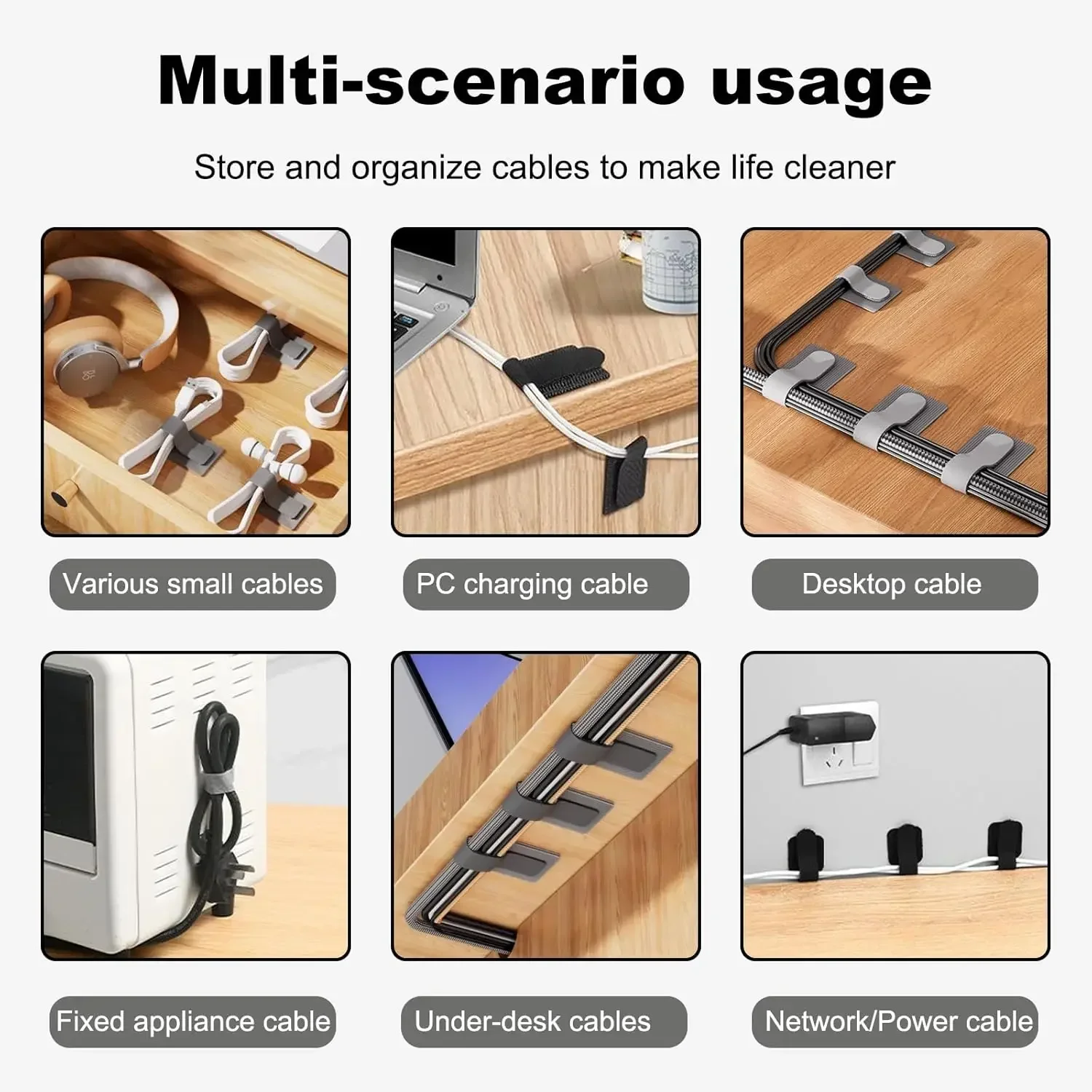 Reusable Cable Ties Fastening  - огляд і ціна Desk Organizer