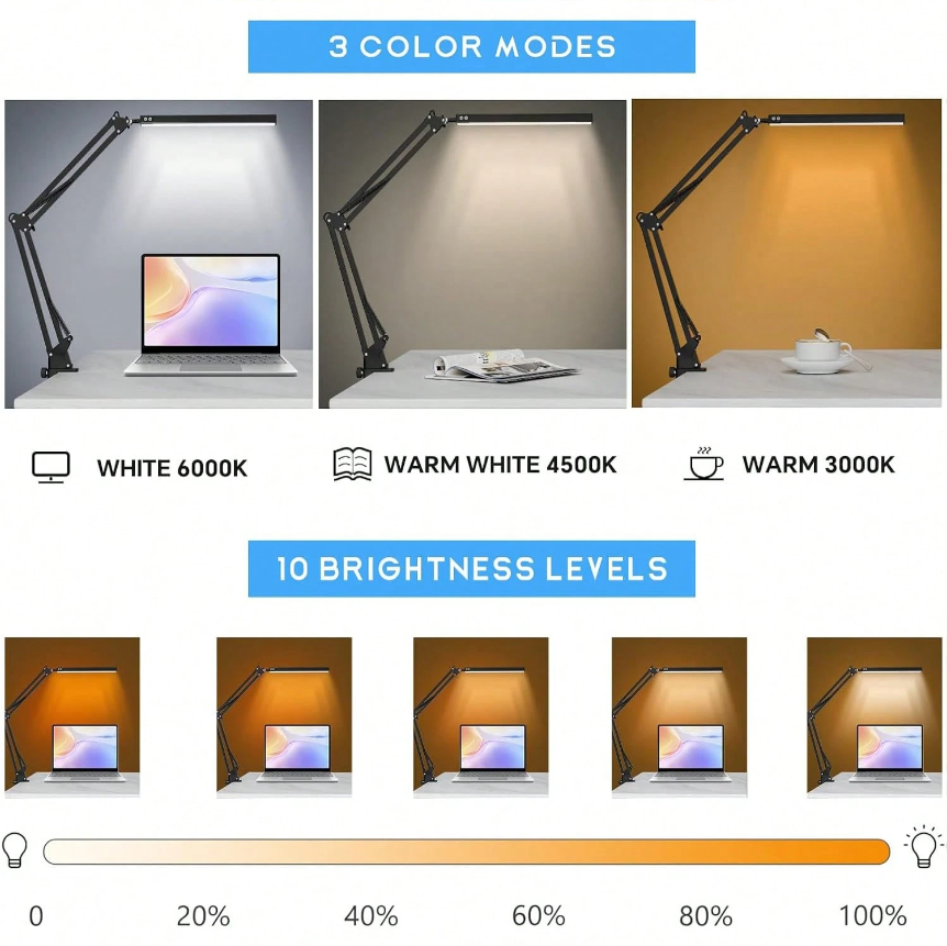 LED Desk Lamp For Home,Reading - огляд і ціна Desk Lamp