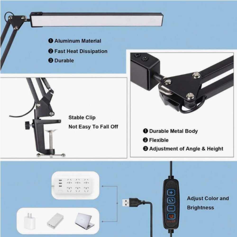 LED Desk Lamp For Home,Reading - огляд і ціна Desk Lamp